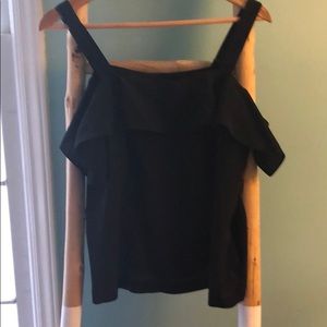 NWT black silk top